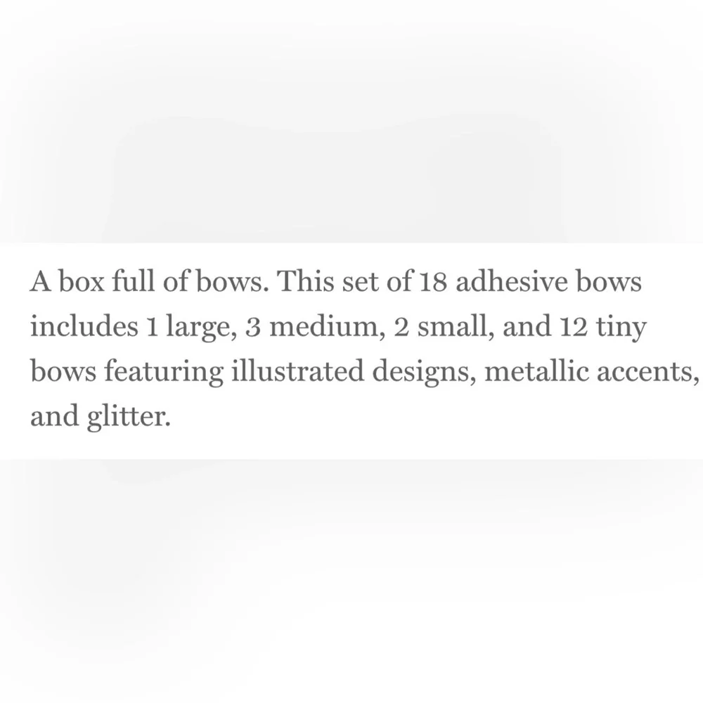 Rifle Paper Co. Holiday Bow Set NIP